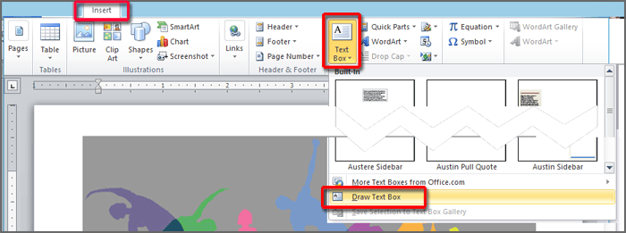 Add Text Directly onto Image in MS Word