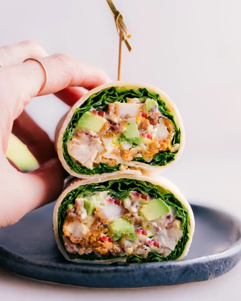 Chicken Bacon Avocado Wraps Chelsea's Messy Apron