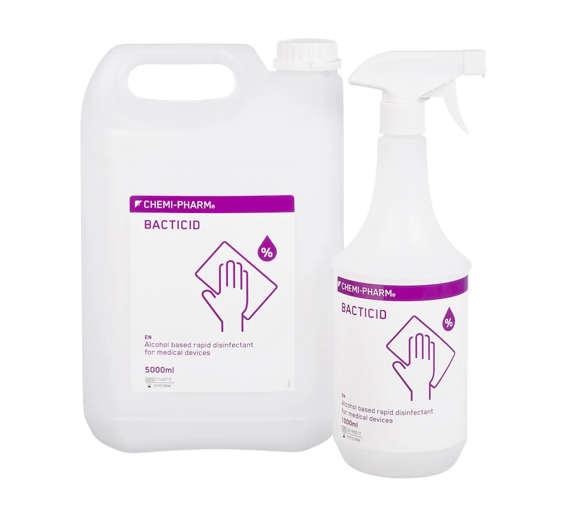 Alcoholic disinfectant for medical devices Bacticid ChemiPharm