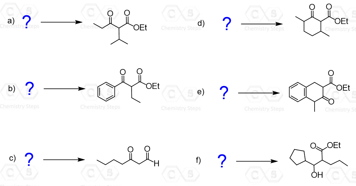 Claisen Condensation Practice Problems Chemistry Steps