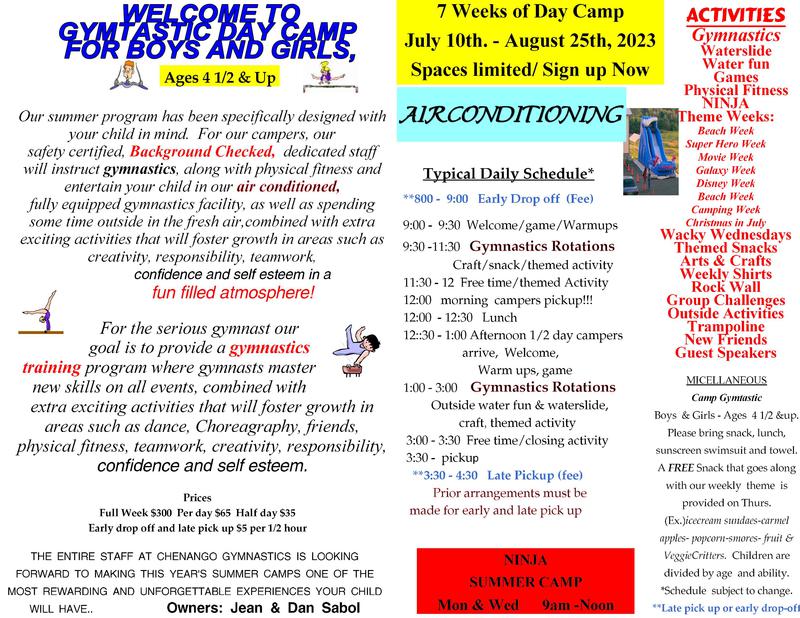 Chenango Gymnastics, Binghamton, NY Tumbling, Usa Ninja Challenge