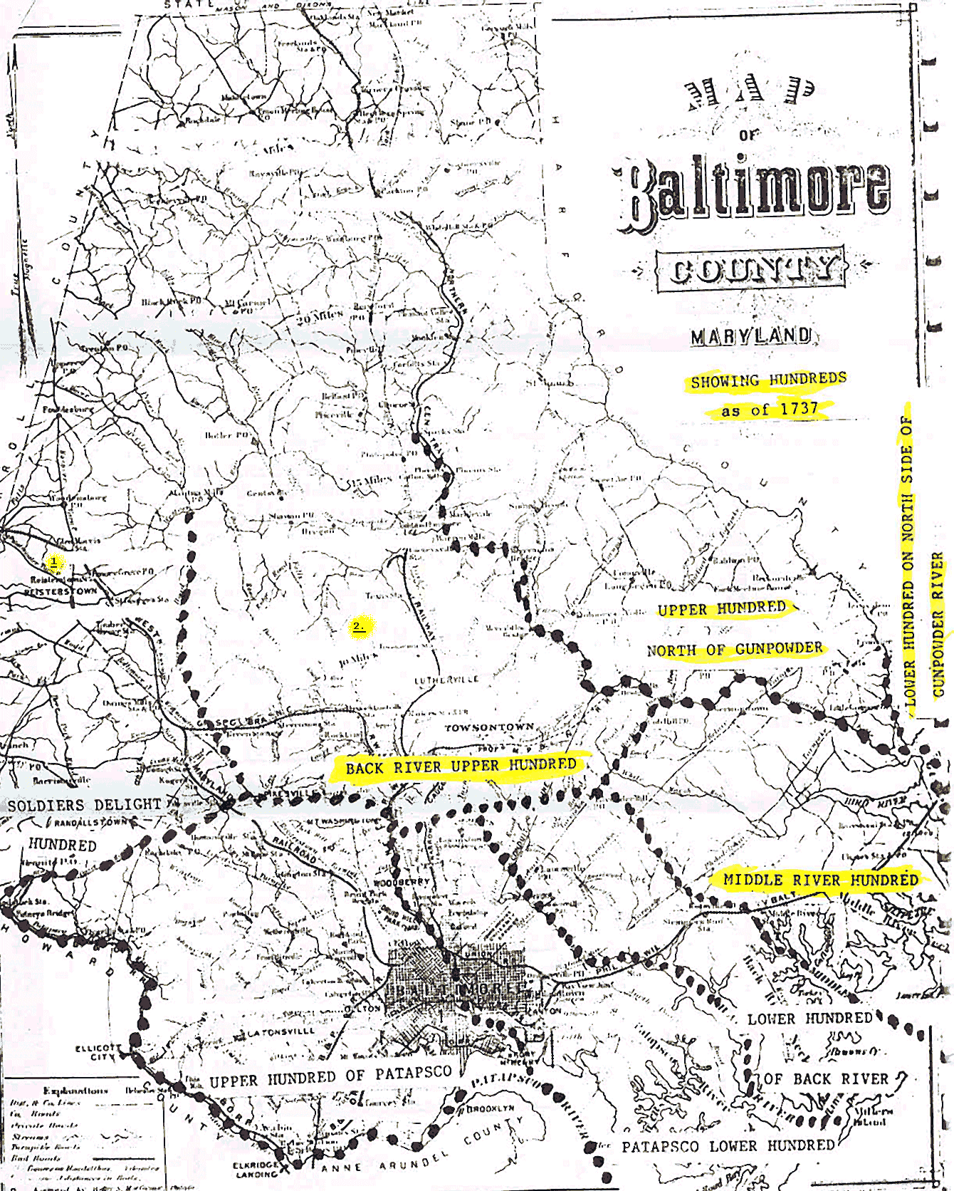 BALTIMORE CO 1700s