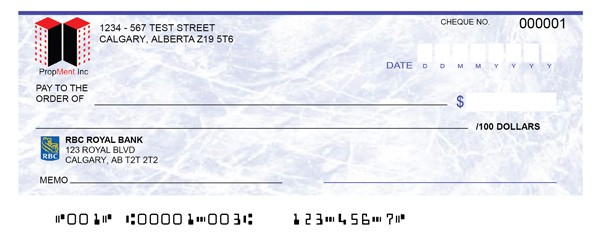 Order RBC Cheques in Canada, RBC Bank Cheques Cheque Print