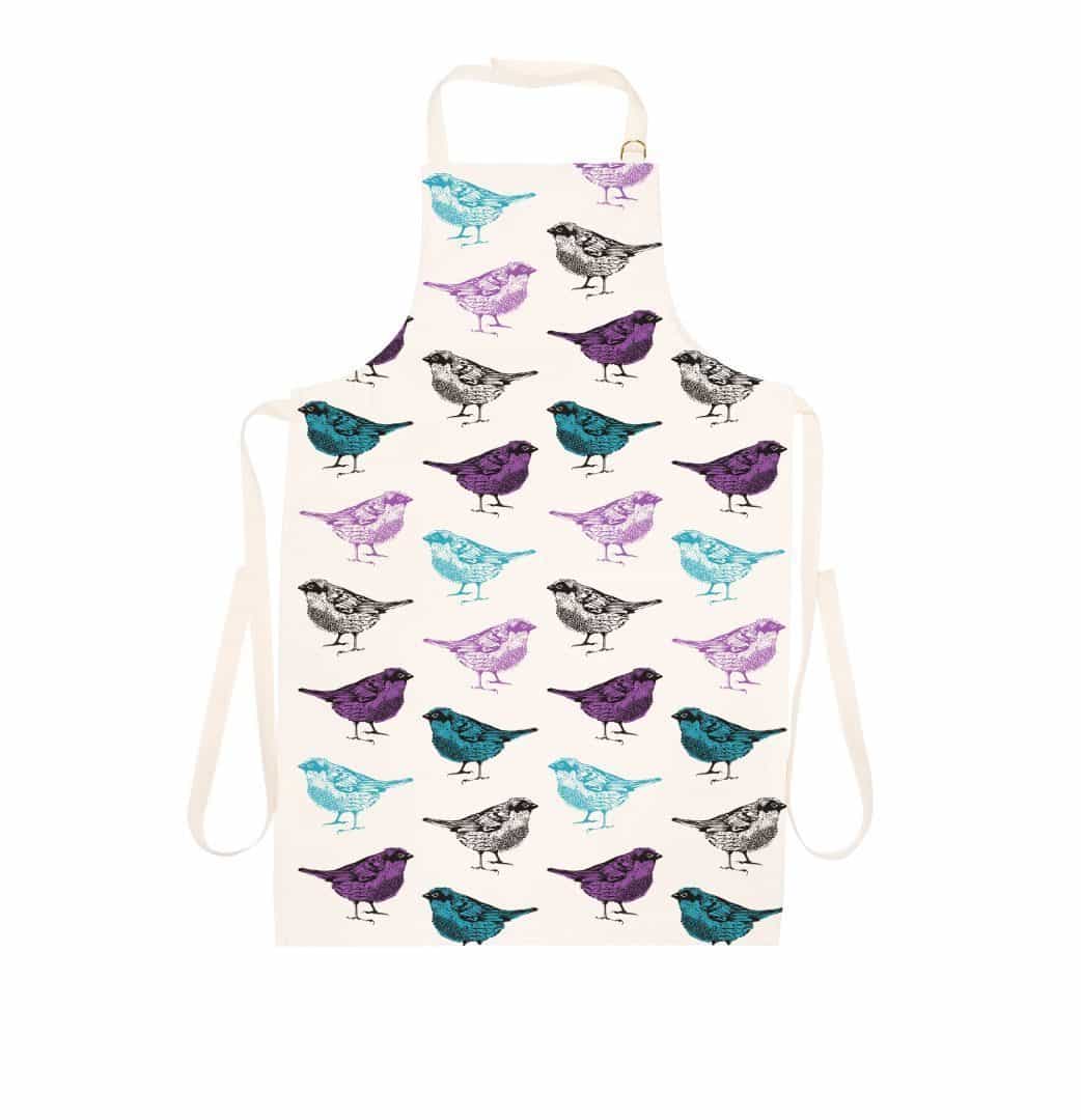 Chirpy Sparrow Bird Apron Wildlife Inspired Gifts at Cherith Harrison