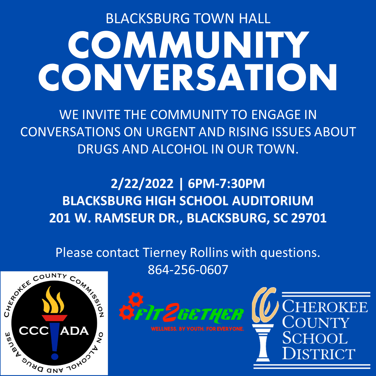 BLACKSBURG TOWN HALL COMMUNITY CONVERSATION Cherokee County Chamber