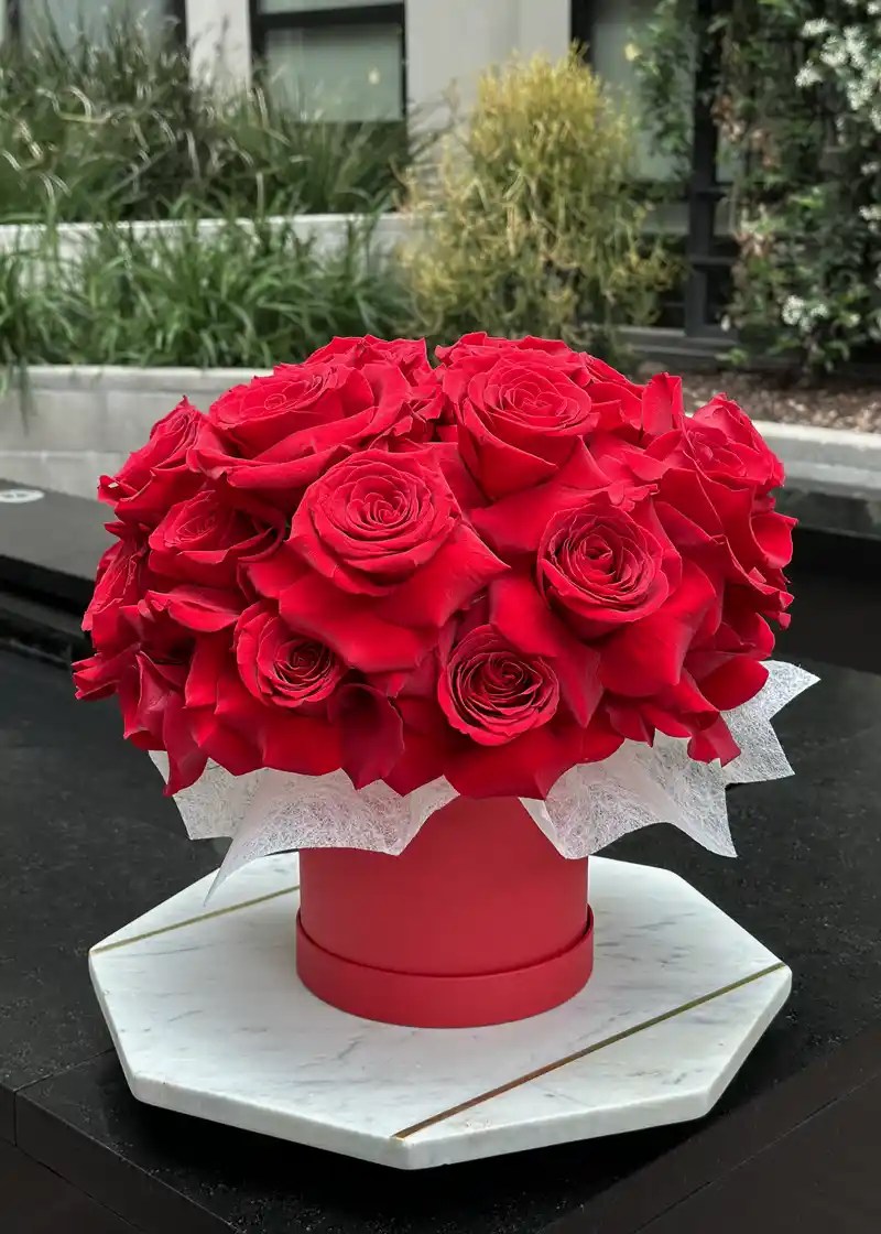 NO. 106. Petals Delight (red roses) Cherry Blossom Flowers Delivery