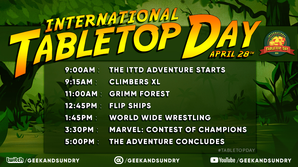 Celebrate International Tabletop Day with Geek & Sundry