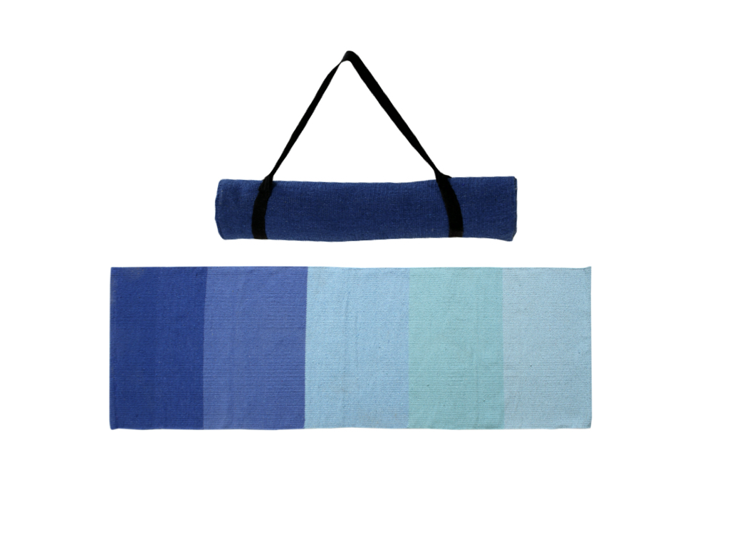 SeaBlue Cotton Yoga Mat