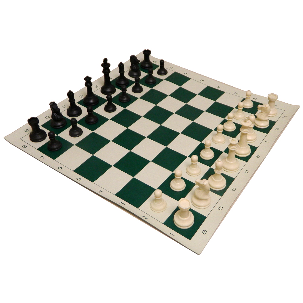Deluxe Colored Weighted Combination Chess Set