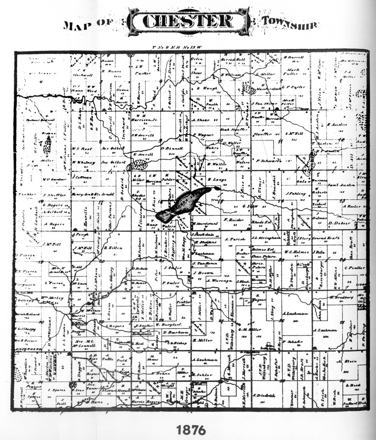 Old Plat Maps — 1864, 1876, 1897, 1955, and 196566 Chester Township