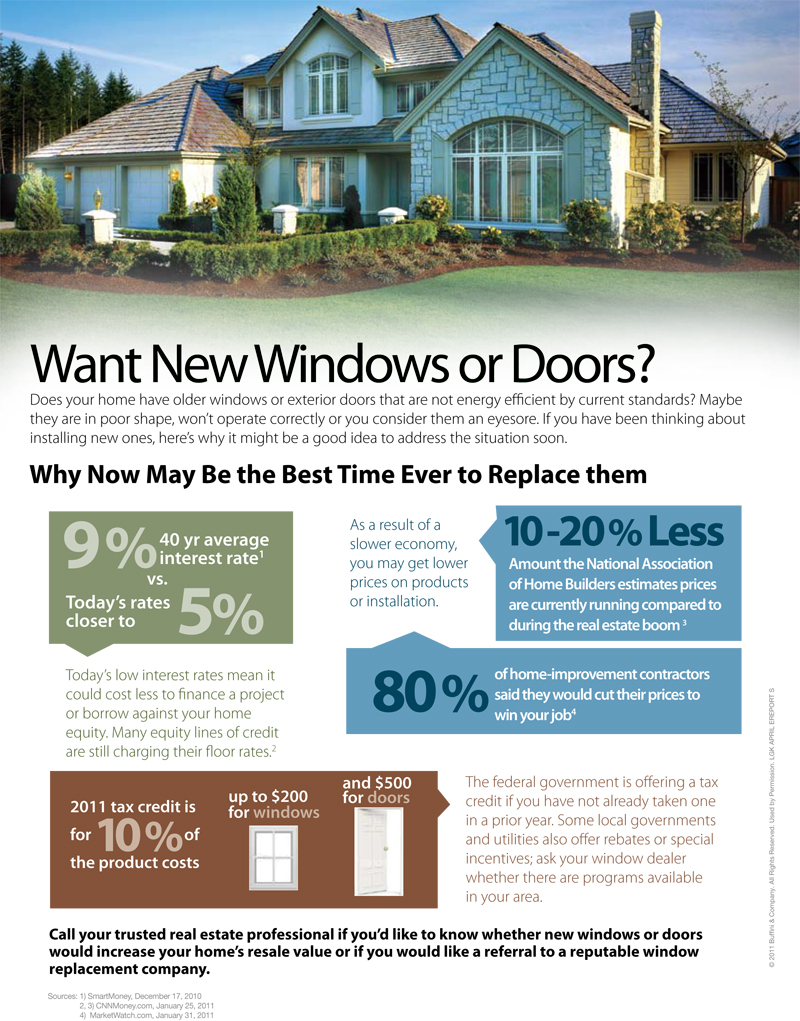 Want New Windows and Doors For Your Chester County PA Real Estate