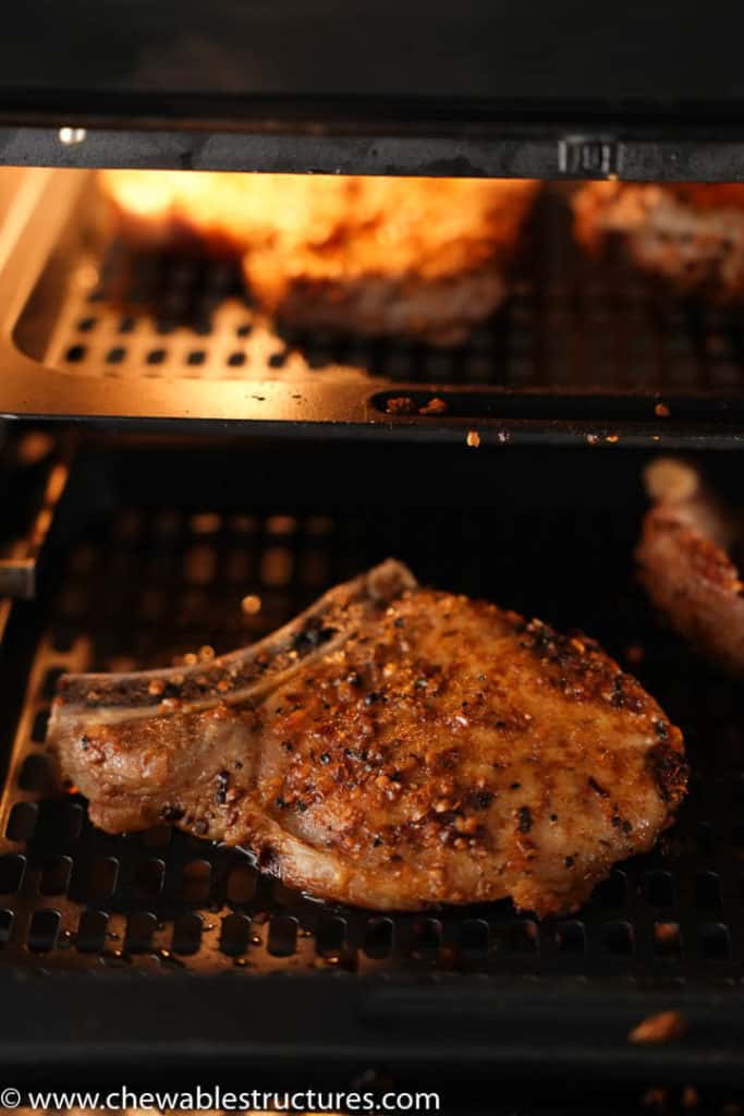 Easy 3Ingredient Air Fryer Pork Chops Chewable Structures
