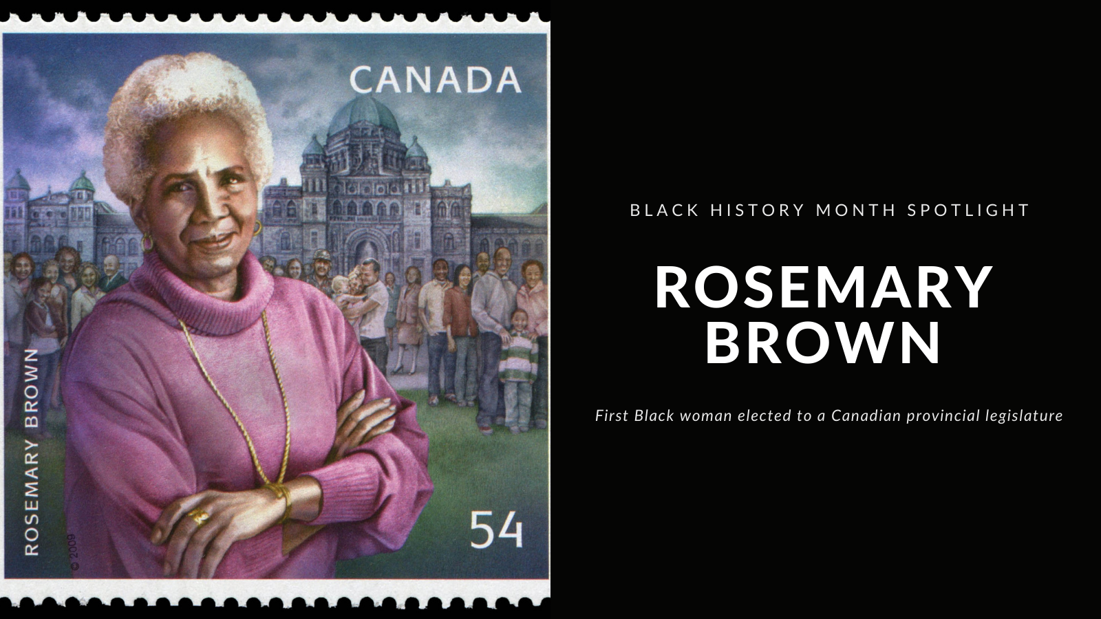 Black History Month Spotlight Rosemary Brown CHF BC
