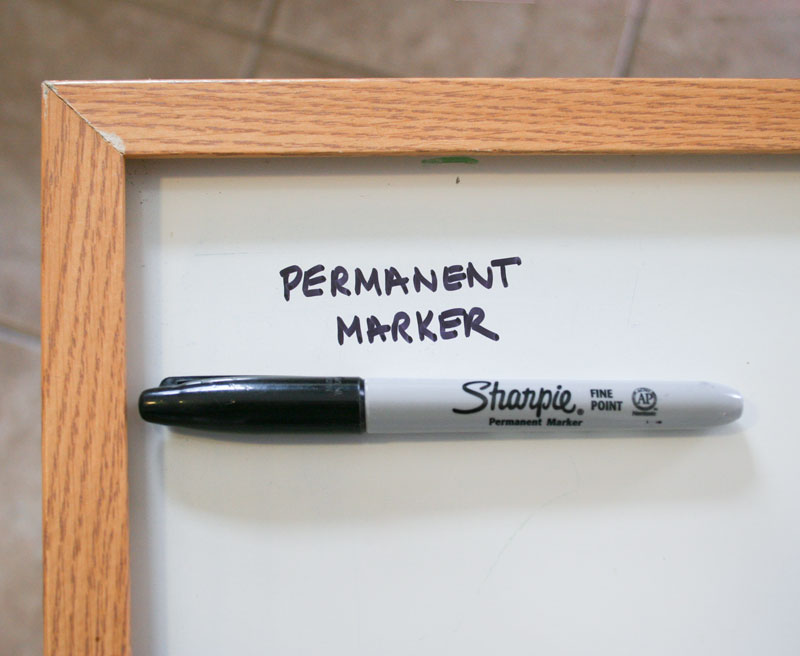 How to remove permanent marker from a dry erase board Chica and Jo
