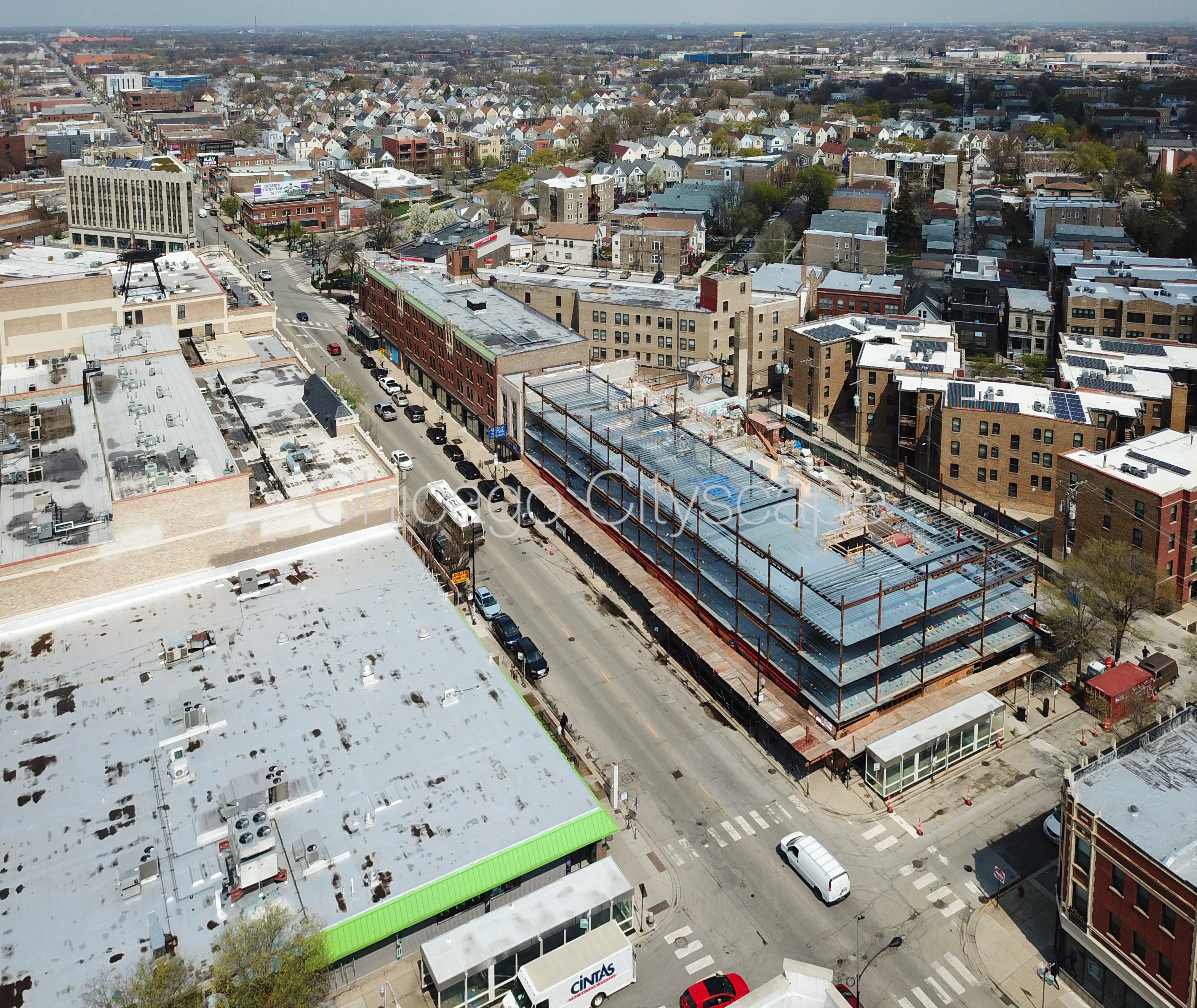 Chicago Cityscape New construction building permit at 2755 N