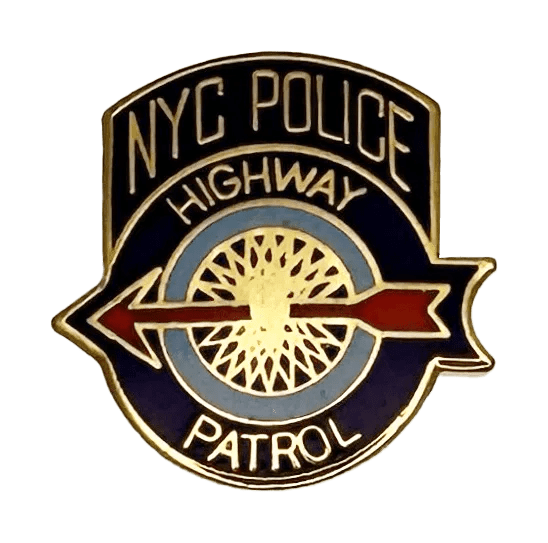 NEW YORK POLICE DEPARTMENT SHOULDER PATCH LAPEL PIN Highway Patrol