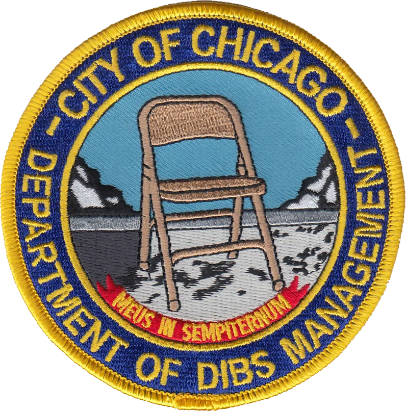 CITY OF CHICAGO DEPARTMENT OF DIBS MANAGEMENT SEAL PATCH Chicago Cop Shop