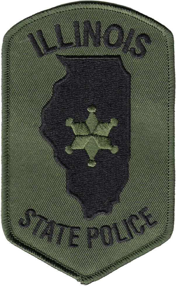 ILLINOIS STATE POLICE SHOULDER PATCH Trooper Olive Drab Chicago
