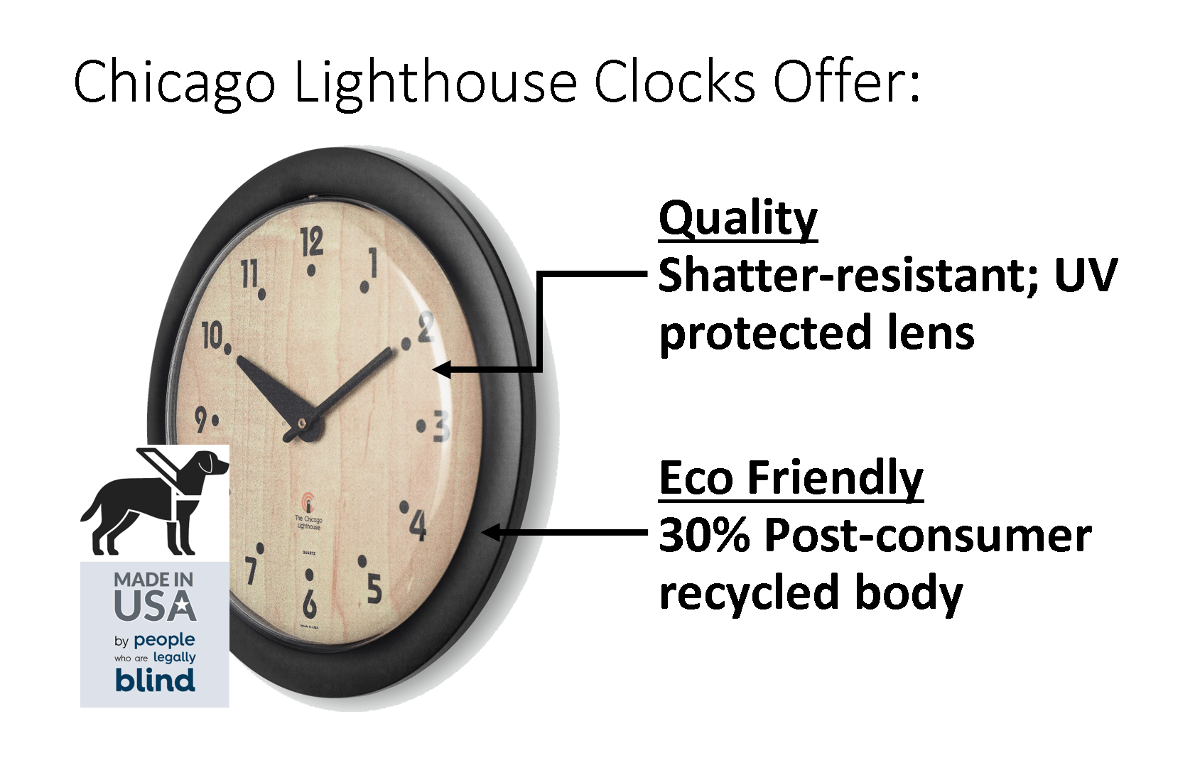 Corded Electric Commercial/Residential Wall Clock 12.75" Black