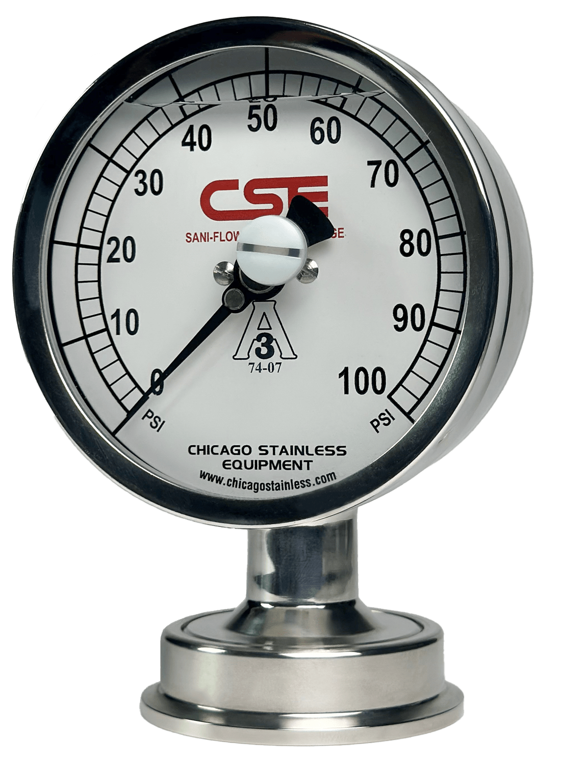 SaniFlow Pressure Gauge Part Number Configurator CSE