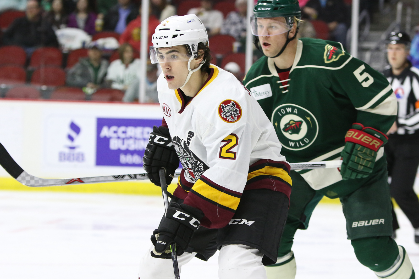 WOLVES RALLY FOR LATE TRIUMPH AT IOWA Chicago Wolves