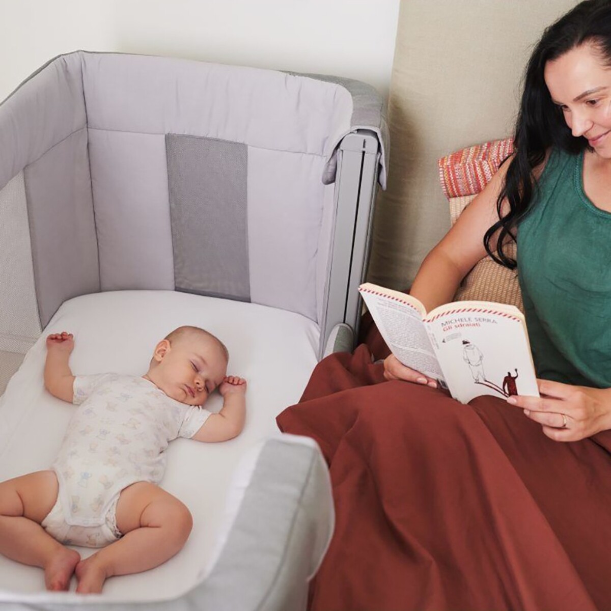 CUNA COSLEEPING NEXT2ME FOREVER COOL GREY CHICCO Chicco