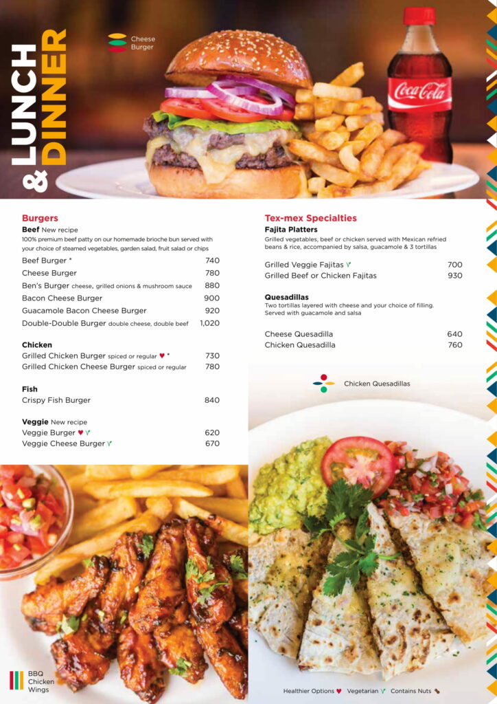 Java Menu Kenya, Java Junction Mall & B B House of Java 2 Terrific