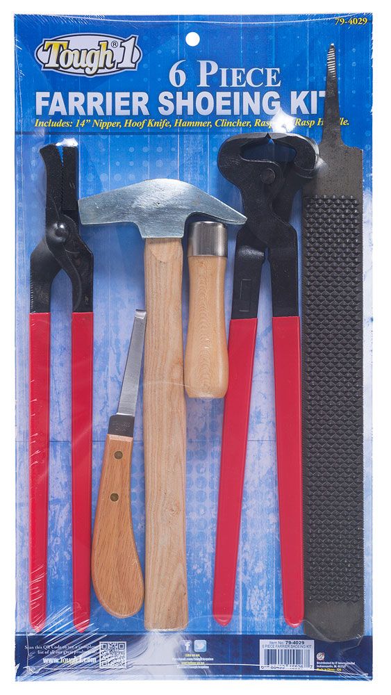 Saddles Tack Horse Supplies Tough1 6Piece Farriers Shoeing Kit
