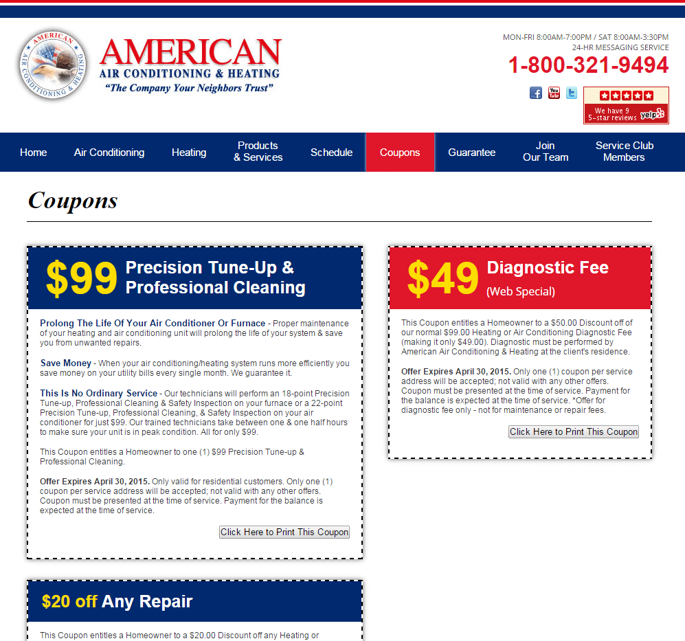 American Air Conditioning Chico  Design