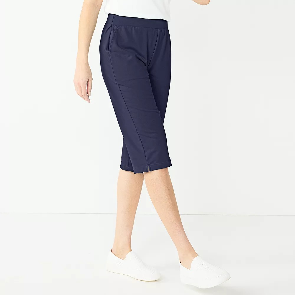 Petite Croft & Barrow® French Terry Skimmer Pants Outlet Croft