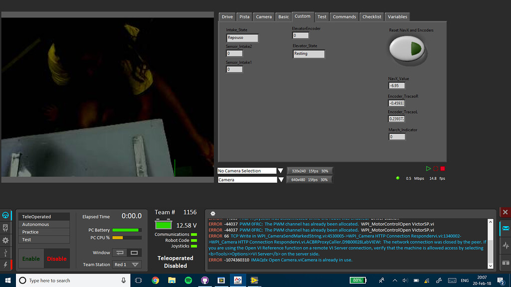 Logitech camera issue dark image on dashboard Programming Chief