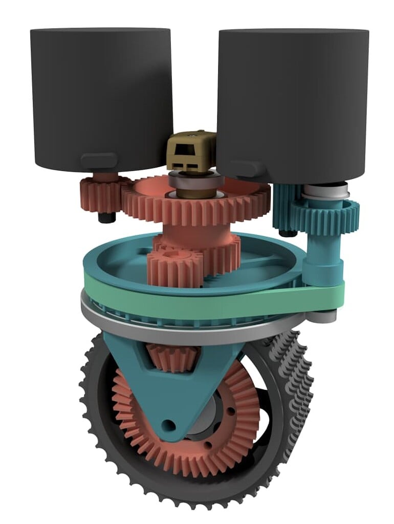 Coaxial Swerve Explanation CAD Chief Delphi