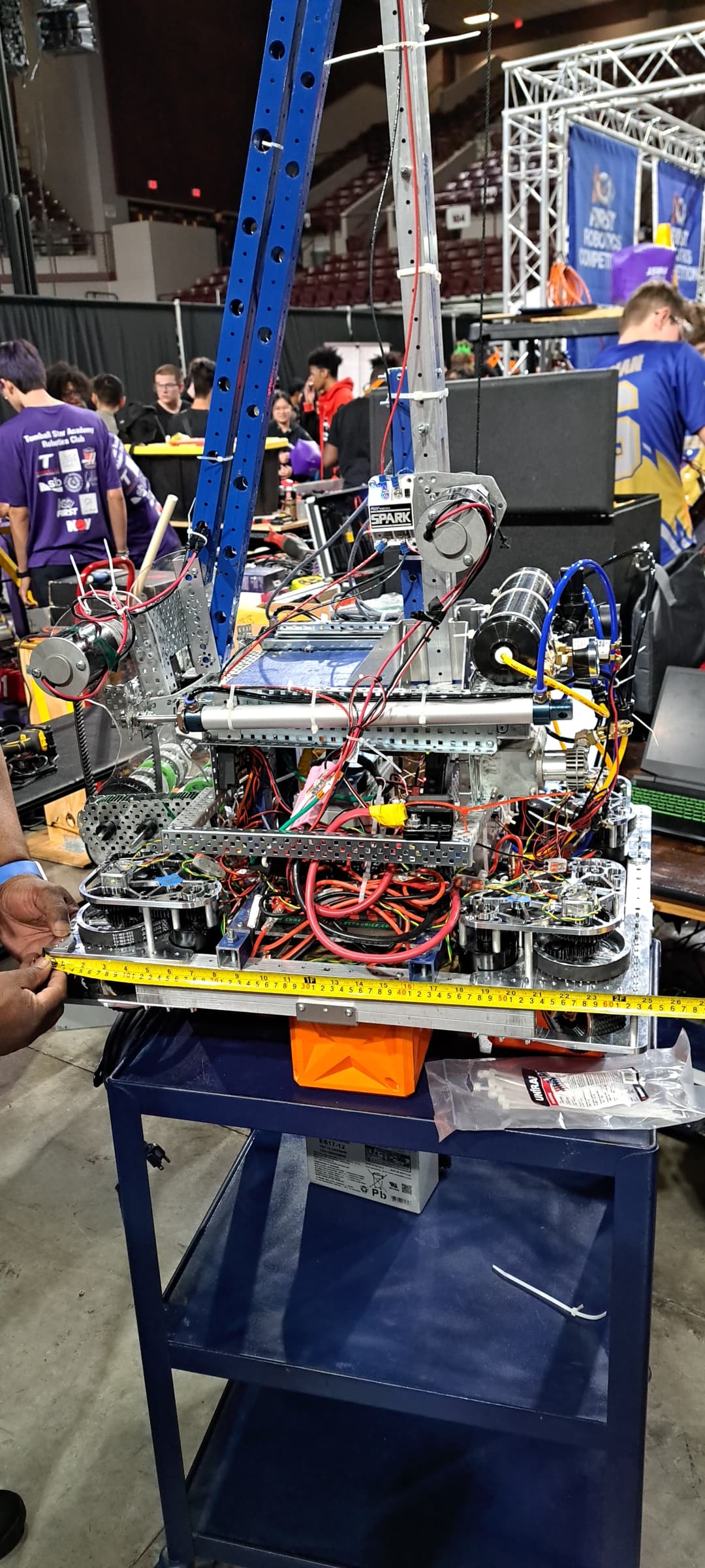 What is the smallest Charged Up robot Competition Chief Delphi