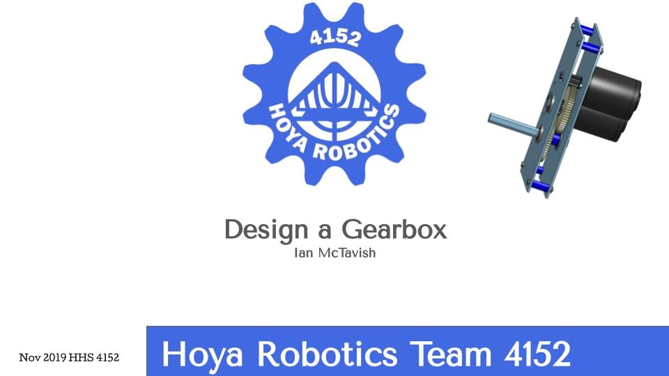 Designing a gearbox in onShape tutorial CAD Chief Delphi