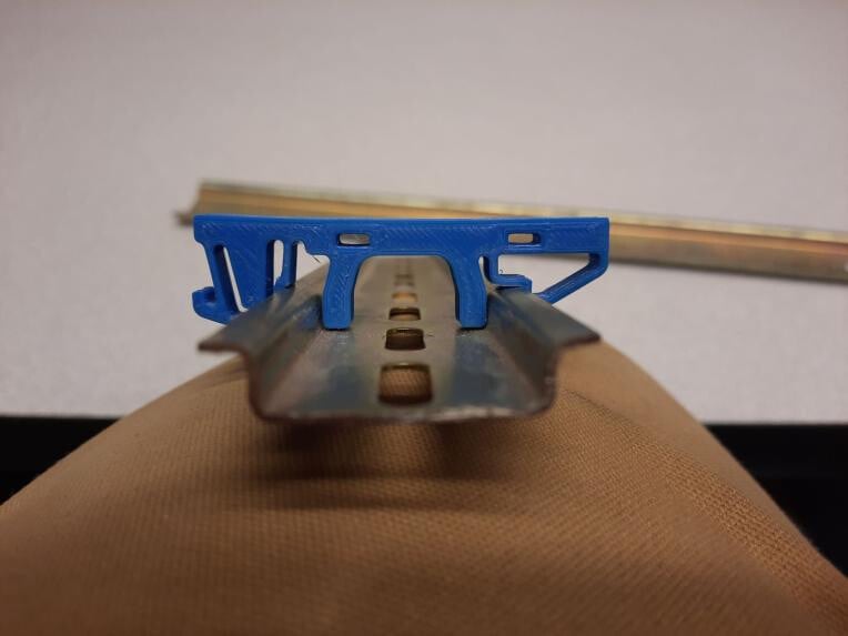 Using 3D printing to enable DIN Rail mounting of control system