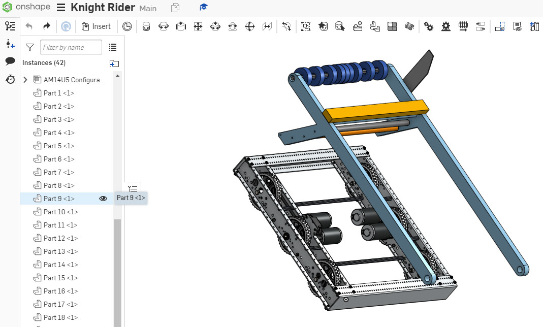 Onshape. assemblies. group parts? design from existing assemblies