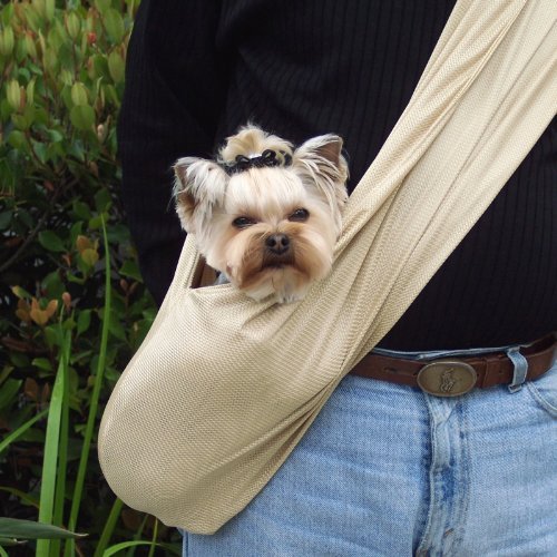 Dog Carrier Sling, Easy Breezy By Susan Lanci Black Medium