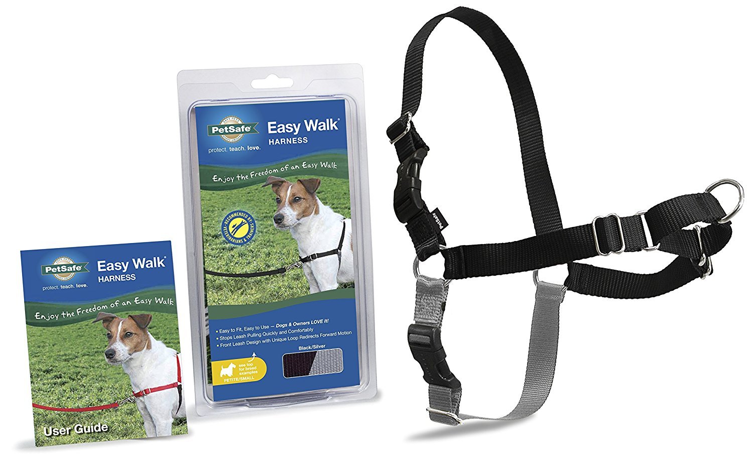 Easy Walk Harness - Petite/Small, Black - Chihuahua Kingdom