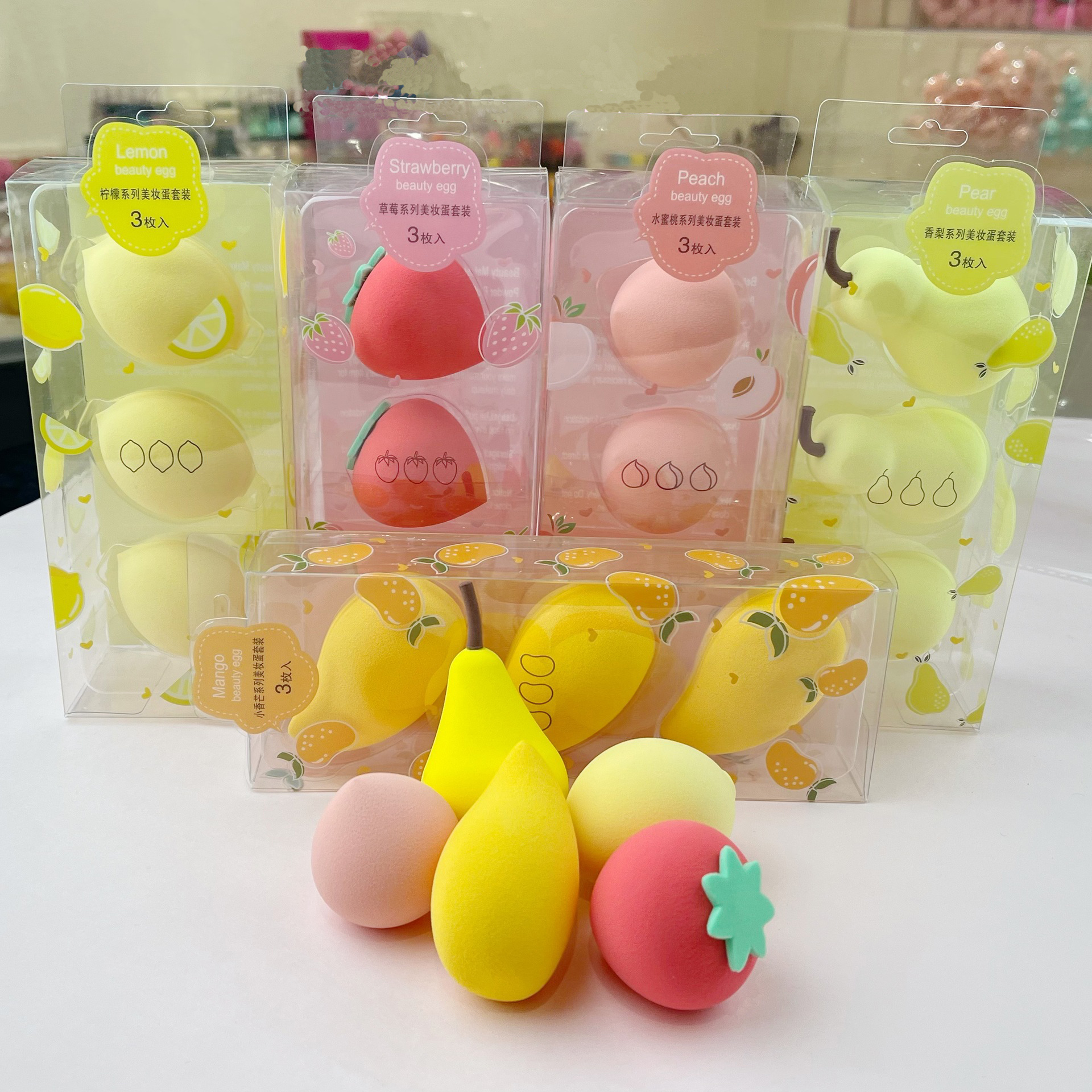 Fruit blender Makeup Sponge beauty Fruit Lemon Avocado Fragrant Pear