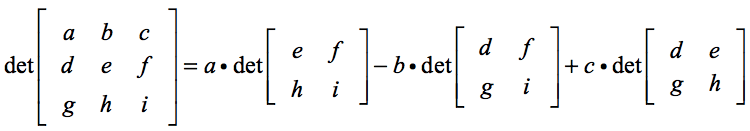 Determinant of 3x3 Matrix ChiliMath