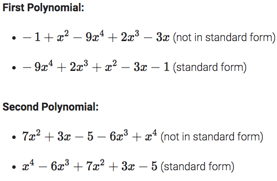 Adding Subtracting Polynomials ChiliMath