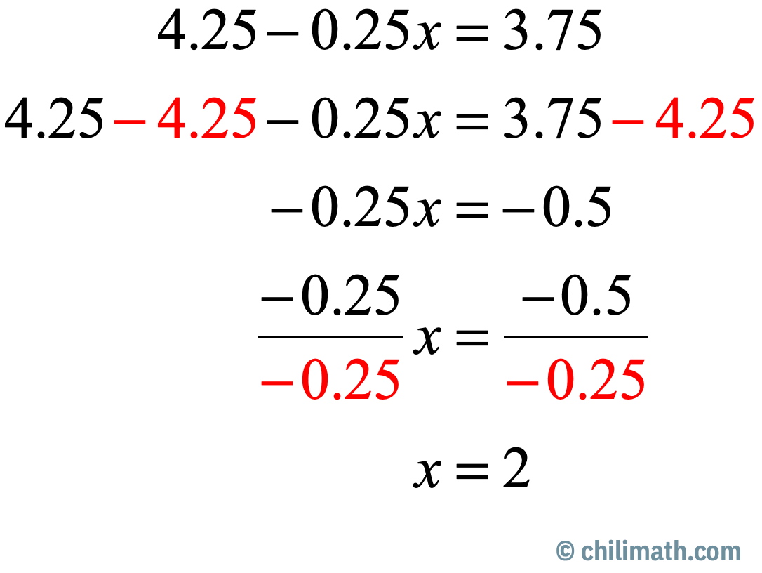 Two-Step Equations Practice Problems with Answers | ChiliMath