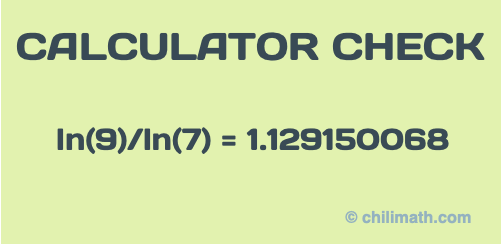 Change of Base Formula or Rule ChiliMath