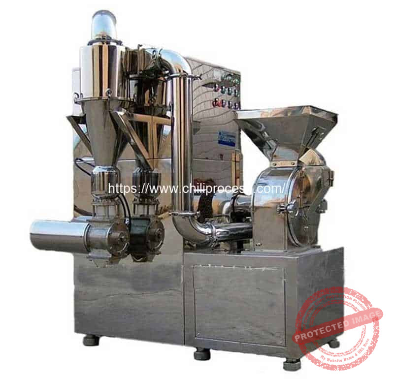 Integrated Continuous Discharge Chili Powder Crusher Machine Chili