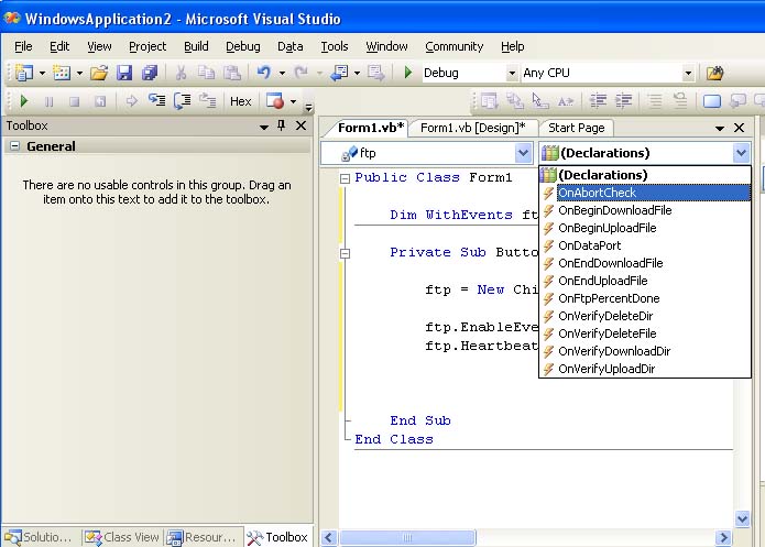 Adding a Callback Event Handler in Chilkat Tech Notes