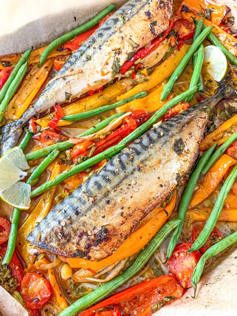 Spicy Baked Mackerel Sheet Pan Dinners Chilli & Life