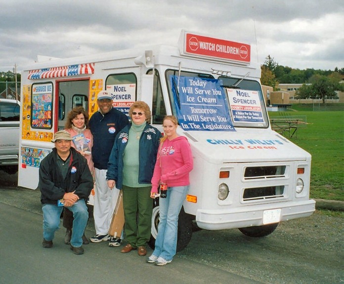 Chester N.Y. County Legislator event CHILLY WILLY'S ICE CREAM