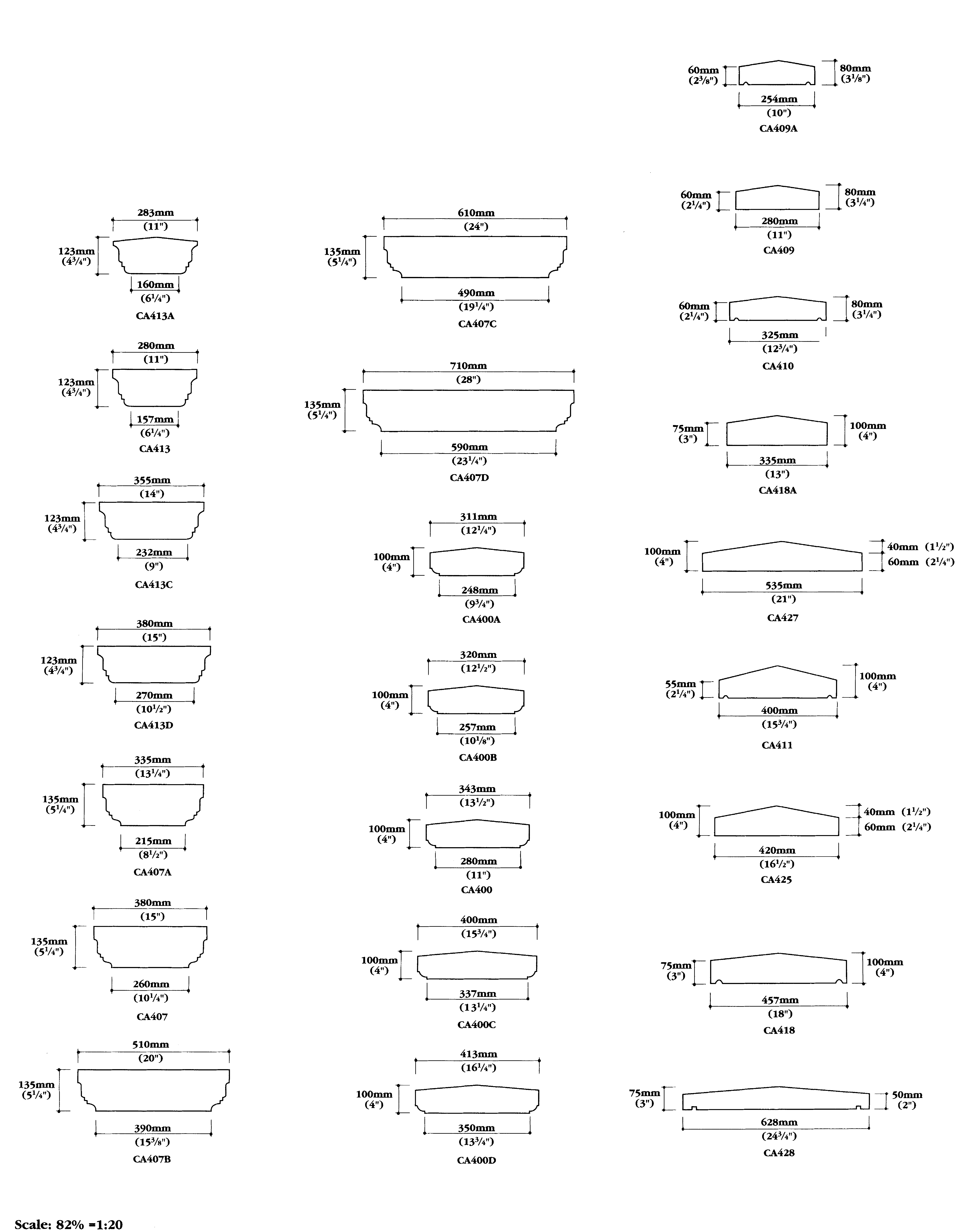 Concrete Coping Stones for Walls Cast Stone Hand Made in the UK