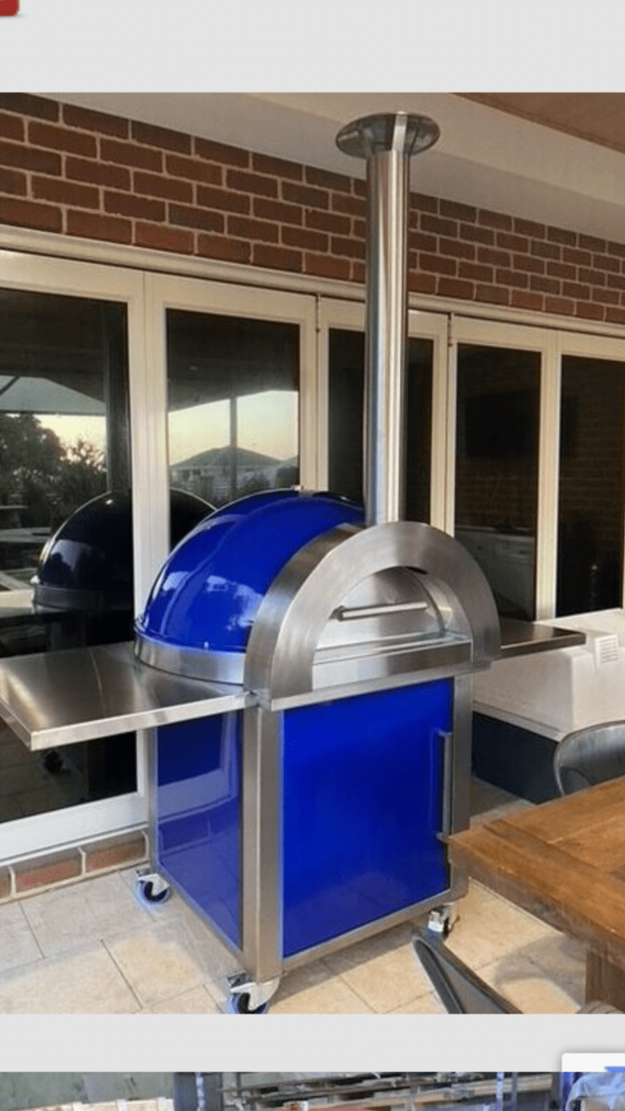 ZESTI ZSR1100 Portable Pizza Oven with trolley Stand Aussie Made