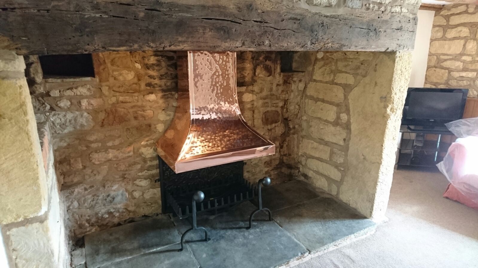 Inglenook Open Fire Installation Holiday Cottage Cotswolds Banbury